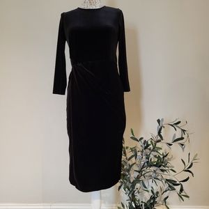 Banana Republic Black Velvet Dress
